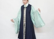 Elegant Summer Ladys Cheongsam Skirt Set with Horseface Skirt