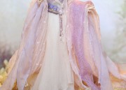 The Enchantment of a Girl Child in Traditional Hanfu Cheongsam with Water-Sleeves