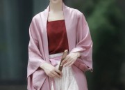 The Splendor of Purple Hanfu Robes with Grand Sleeves