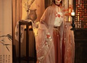 New Years Celebration in Traditional Chinese Hanfu Winter Ensemble