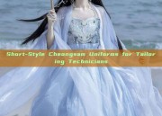 Short-Style Cheongsam Uniforms for Tailoring Technicians