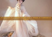 A Little Girl in a Splendid Purple Hanfu A Glimpse of Traditional Elegance