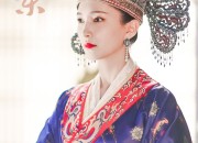 A Little Girl in an Exquisite Hanfu Costume in Summer