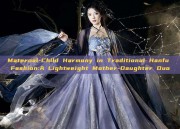 Maternal-Child Harmony in Traditional Hanfu Fashion:A Lightweight Mother-Daughter Duo