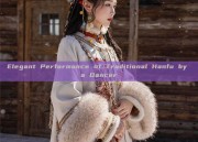 Elegant Performance of Traditional Hanfu by a Dancer