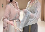 One-Year-and-Half-Old Baby Girl in Traditional Chinese Hanfu Fashion