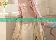 Spring Cheongsam Womens Long-sleeved Elegance