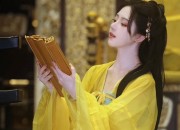 Exploring the Enigma of Black敦煌飞天 Costume:A Journey into the Exotic Realm of Hanfu