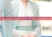 A Girls Hanfu Costume Set for Chinese New Year:A Blend of Tradition and Elegance