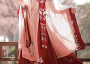 The Little Girl in a Red Chinese-Style Cheongsam