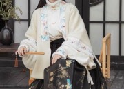 Ancient Charm of Girls Traditional Chinese Hanfu with Big-Sleeve Cheongsam