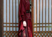 Plus Size Womens Hanfu Hooded Cape Coat