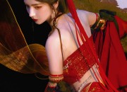 Chinese-style Childrens Ancient Costume Set for Girls