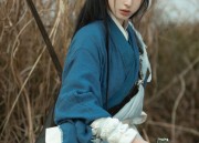 JK汉服女童，时尚与传统的完美结合