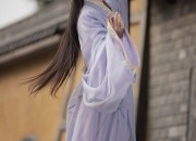 The Enchanting Beauty of Ling Miaomiaos Integrated Hanfu Wig with a Touch of False Hair