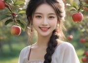 The Charm of a Girl Child in a Doucou Hanfu Traditional Dress