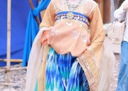 The Elegance of a Tall Womans Horseface Skirt and Blouse