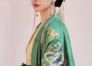 Green Childrens Hanfu Dress for Summer