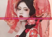 Little Girl in Traditional Chinese Summer Hanfu Costume at Age 4