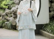汉服假发头饰一体式