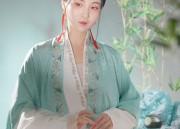 Green Fairy Princess Dress for Little Girls Traditional Hanfu Style in Ancient Chinese Vogue