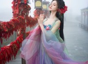 Splendid Silk-Covered Cheongsam with Golden Plush Shawl for a Joyful Mother-in-Law