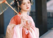 Vibrant Red Hanfu Headdress:A Glimpse into Traditional Chinese Beauty
