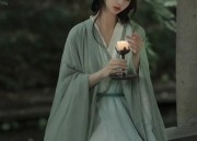 Winter Hanfu Hooded Thickened Childrens Cape