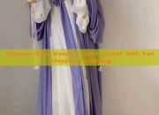 Chinese-Style Womens Black Jacket with Tang-Inspired Clothing