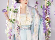 A Summer Blue Hanfu Girl