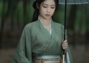 Green Ancient Style Hanfu for Young Girls:Embracing Traditional Elegance