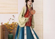 The Summer of an Song Dynasty Hanfu Girl in Song Dynasty
