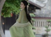 Women in Traditional Tang Zhuang During Chinese New Year