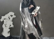 The Enchantment of Black Cheongsam and Butterflies
