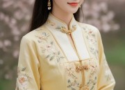 Orange Cheongsam:A Traditional Beauty in Modern Times