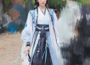 Elegant仙鹤翩翩，中学生汉服女子的超凡魅力