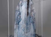The Splendor of Blue Tang-Style Hanfu Robe and Skirt