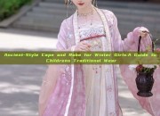 Ancient-Style Cape and Robe for Winter Girls:A Guide to Childrens Traditional Wear