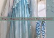 Simple Elegance of Horseface Skirt Ensemble