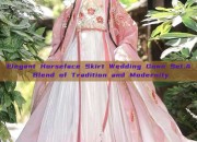 Elegant Horseface Skirt Wedding Gown Set:A Blend of Tradition and Modernity