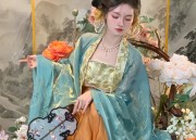 The Wine-Red Hanfu Woman:A Glimpse into the Elegance of Traditional Chinese Clothing