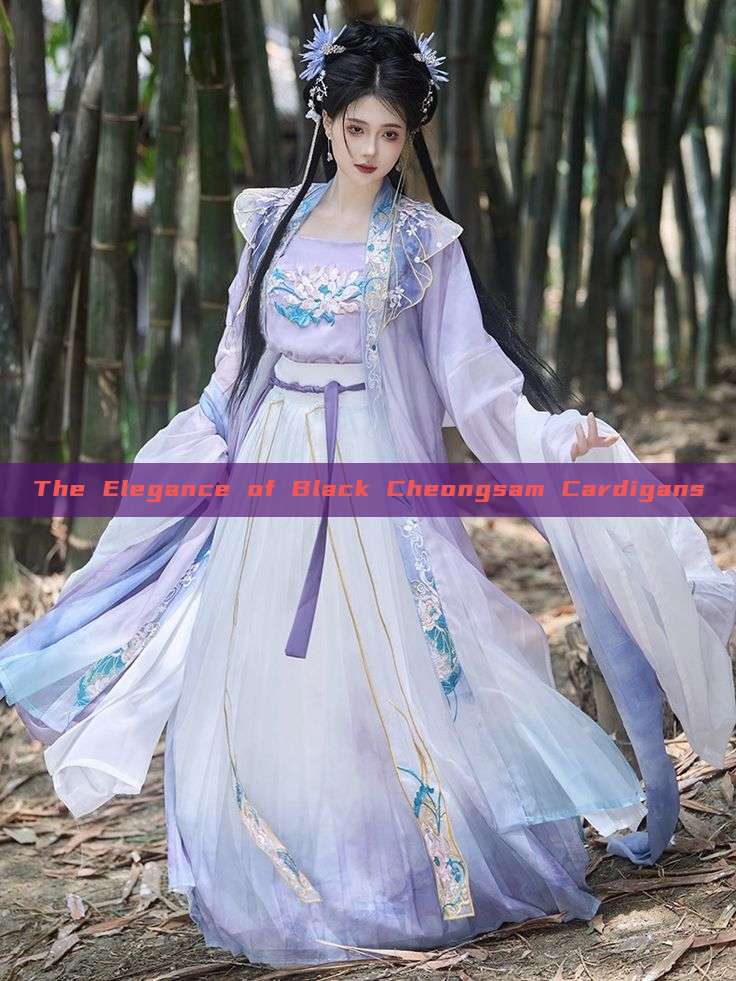 The Elegance of Black Cheongsam Cardigans The Elegance of Black Cheongsam Cardigans