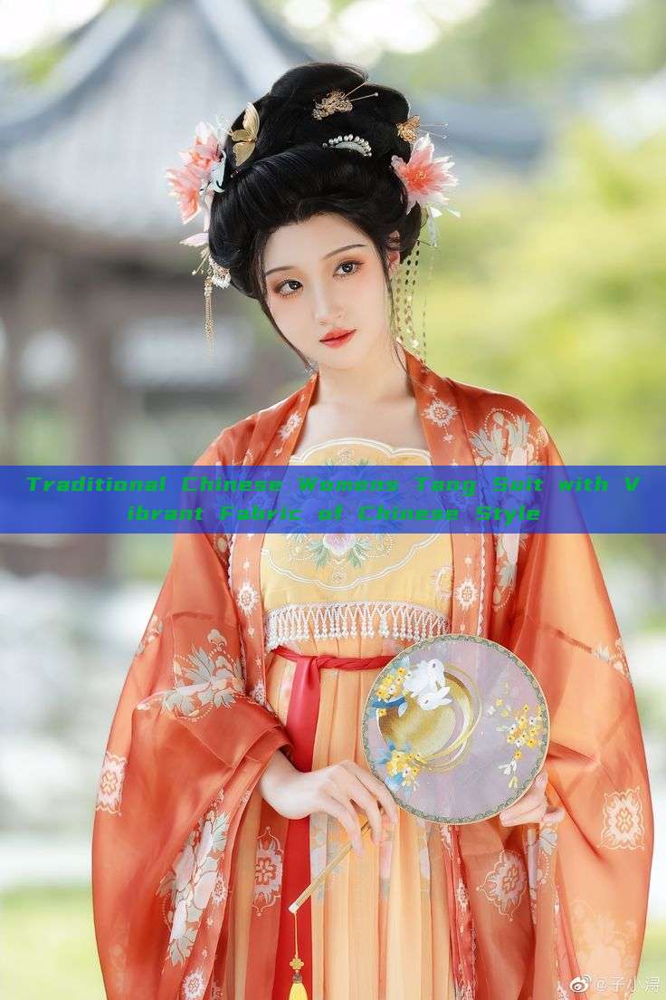 Traditional Chinese Womens Tang Suit with Vibrant Fabric of Chinese Style