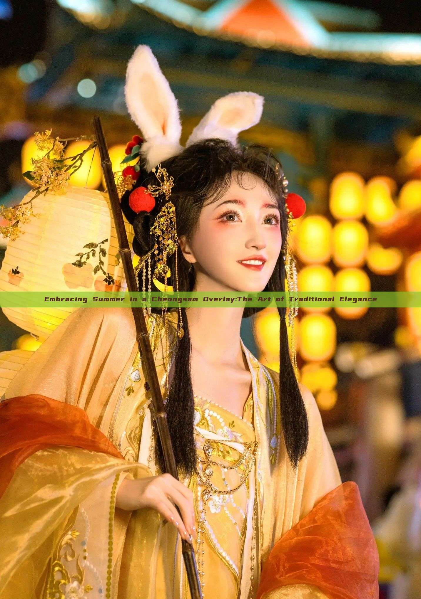 Embracing Summer in a Cheongsam Overlay:The Art of Traditional Elegance Embracing Summer in a Cheongsam Overlay:The Art of Traditional Elegance