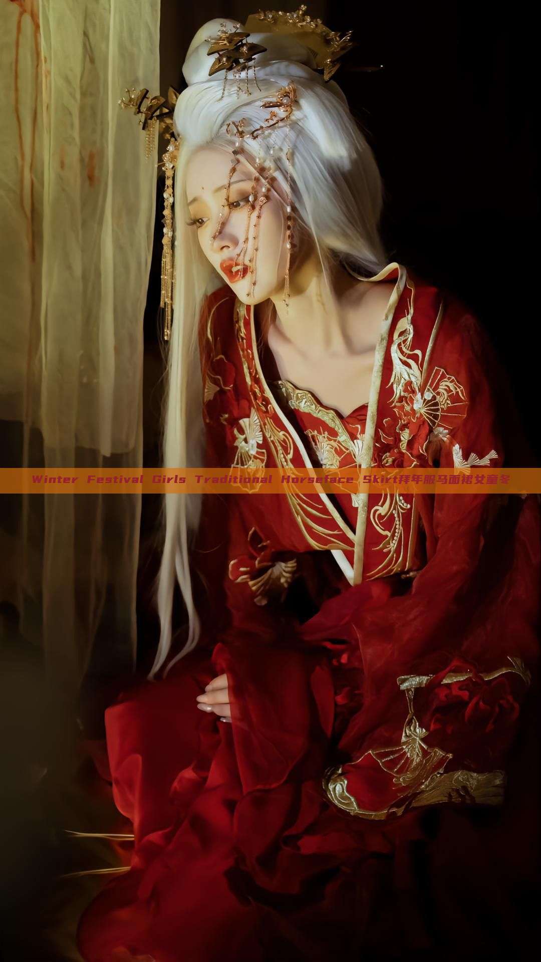 Winter Festival Girls Traditional Horseface Skirt拜年服马面裙女童冬