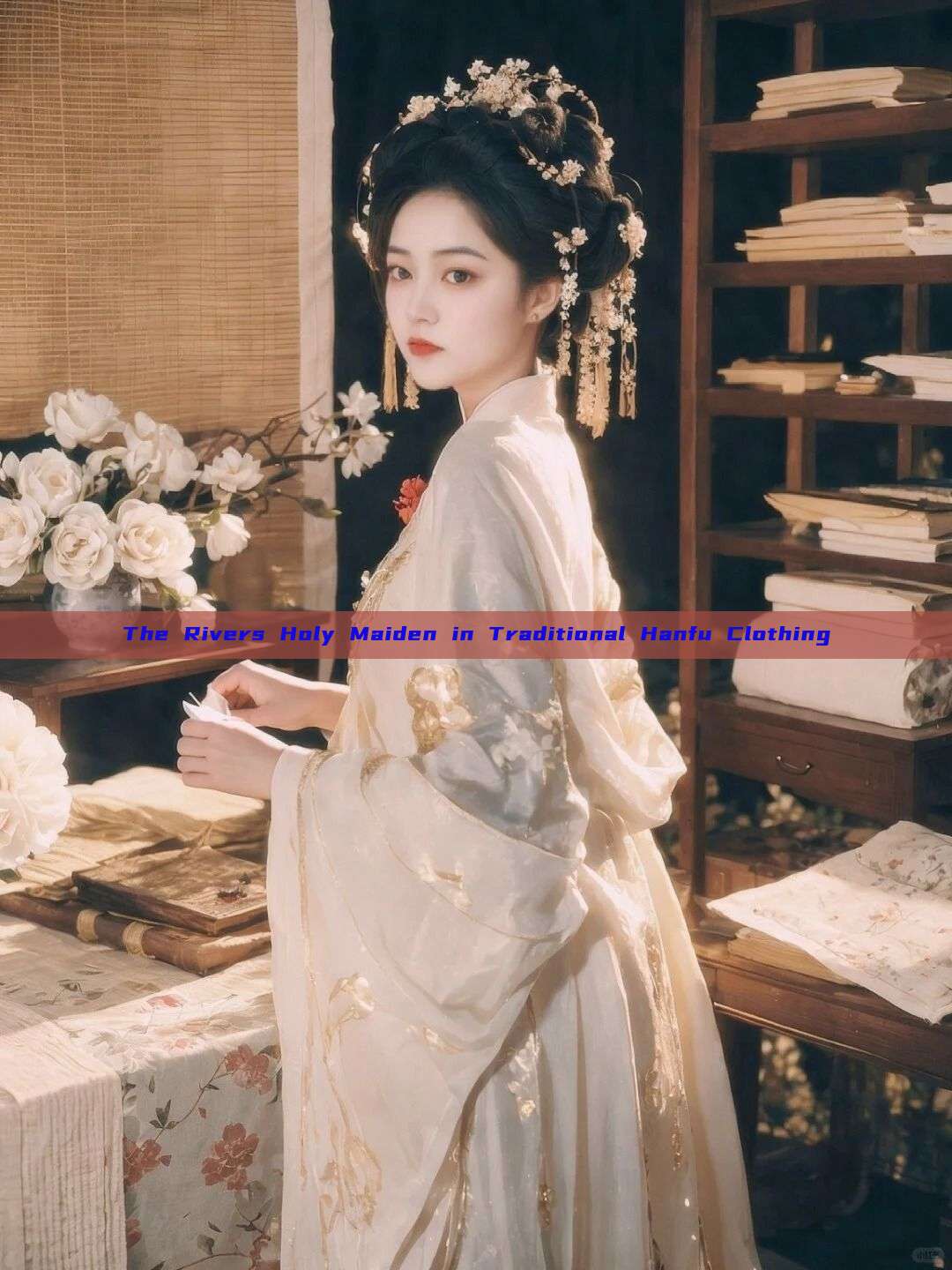 The Rivers Holy Maiden in Traditional Hanfu Clothing The Rivers Holy Maiden in Traditional Hanfu Clothing