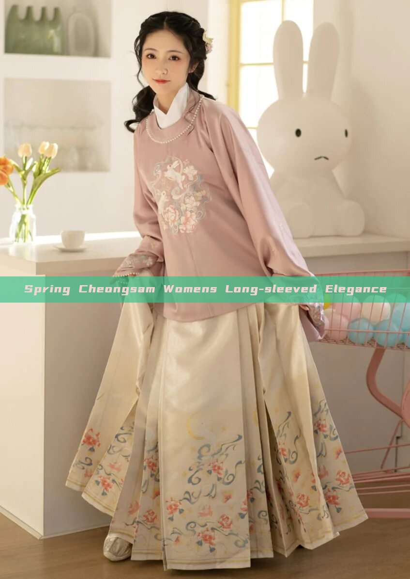 Spring Cheongsam Womens Long-sleeved Elegance Spring Cheongsam Womens Long-sleeved Elegance