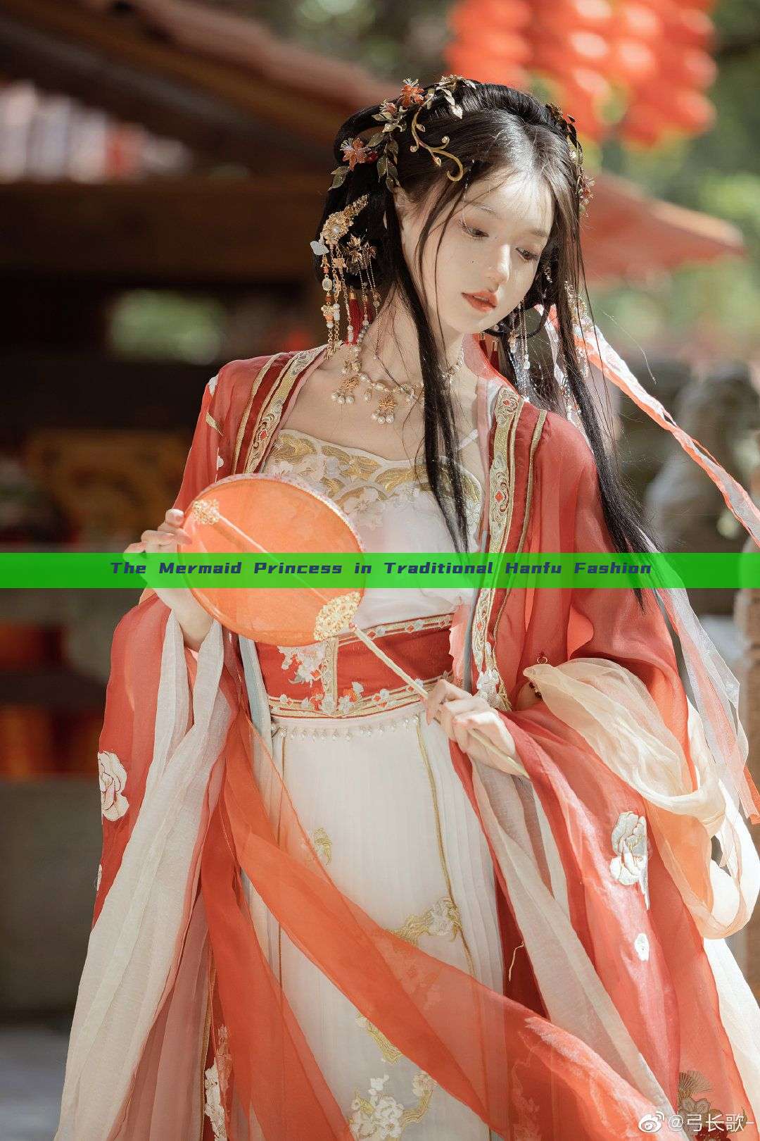 The Mermaid Princess in Traditional Hanfu Fashion