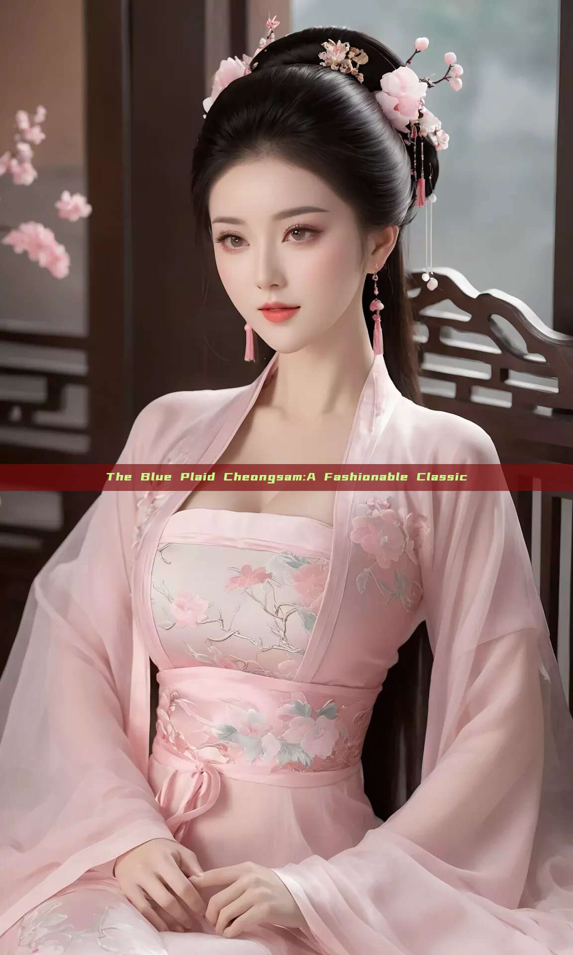 The Blue Plaid Cheongsam:A Fashionable Classic