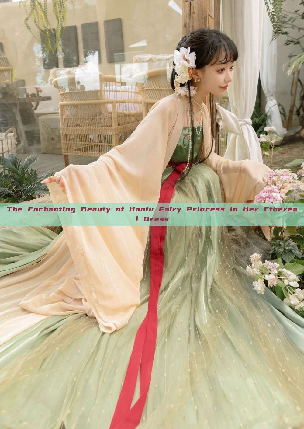 The Enchanting Beauty of Hanfu Fairy Princess in Her Ethereal Dress The Enchanting Beauty of Hanfu Fairy Princess in Her Ethereal Dress